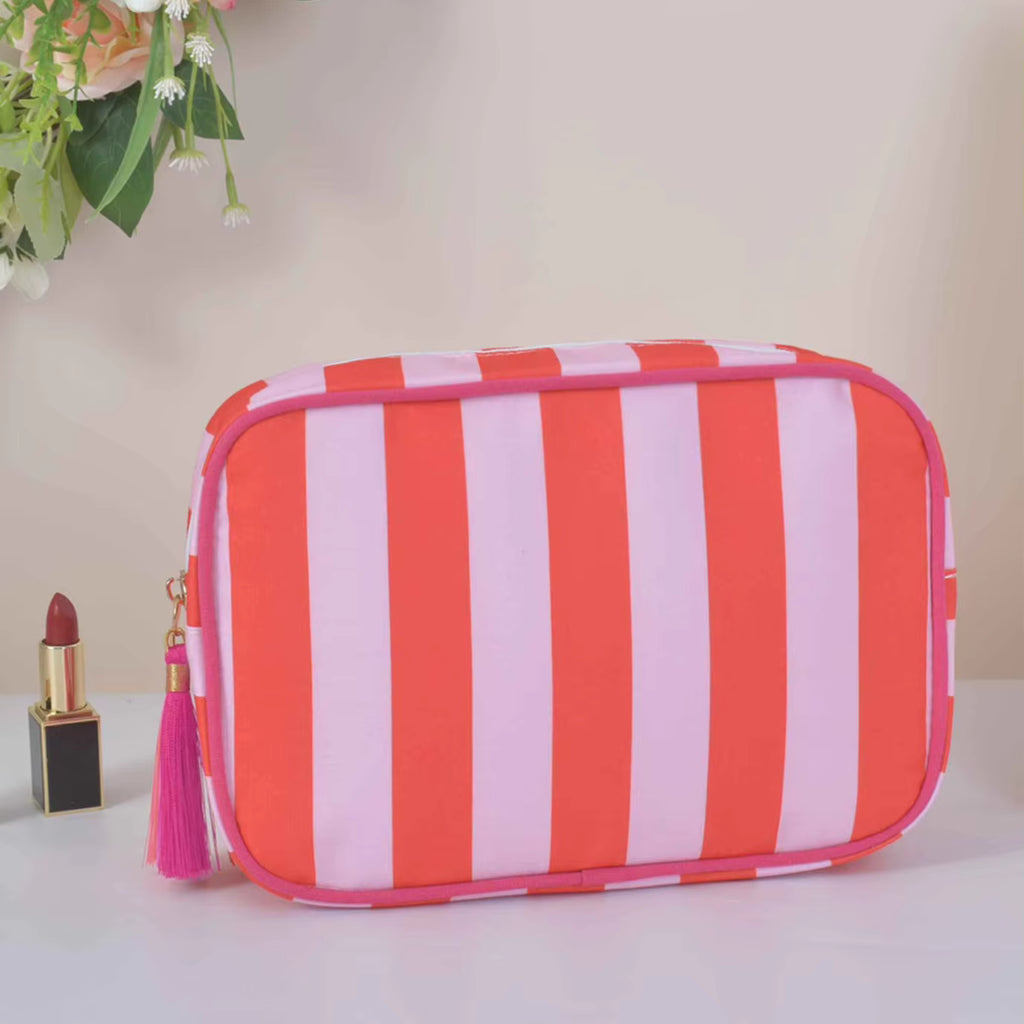 Mink’s Candy Stripe Cosmetic Case