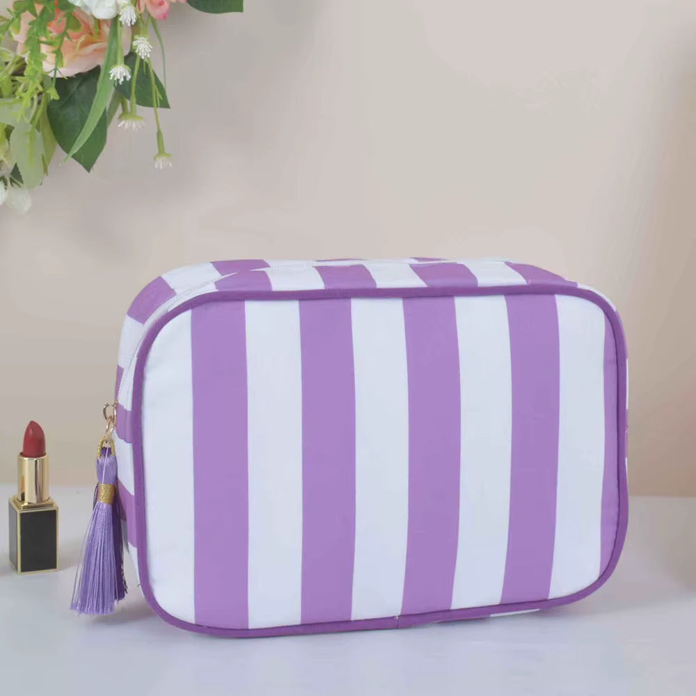 Mink’s Candy Stripe Cosmetic Case