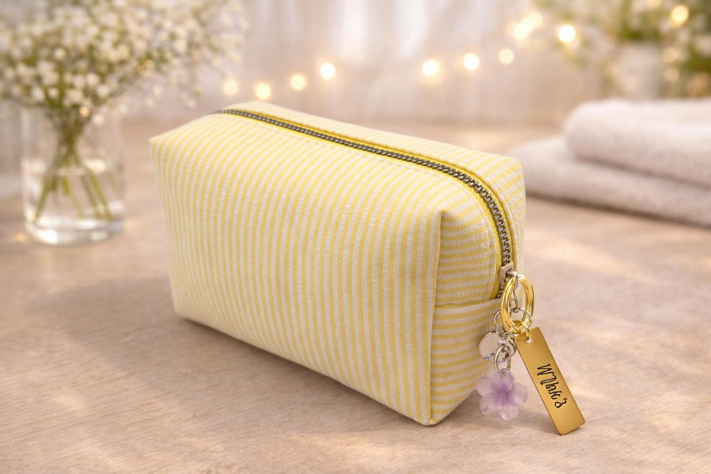 Mink’s - Pastel Stripe Cosmetic Pouch