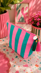Mink’s Cabana Stripe Cosmetic Pouch