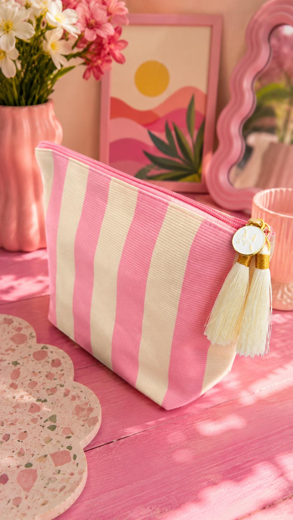 Mink’s Cabana Stripe Cosmetic Pouch
